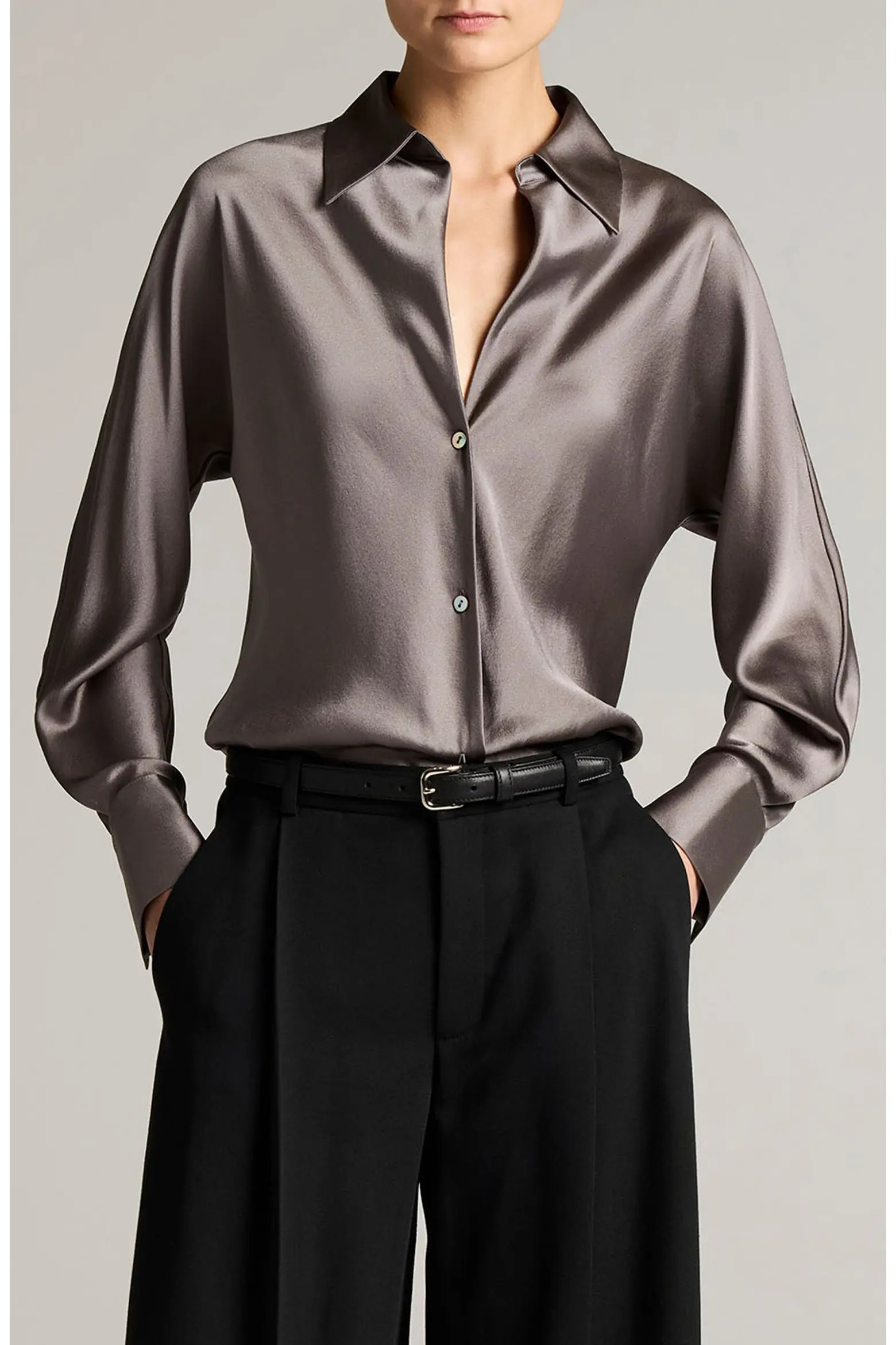 Vince Silk Button-Up Shirt (Women) | Nordstrom | Nordstrom