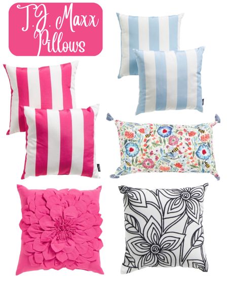 TJ Maxx has the prettiest decorative throw pillows for spring and summer! 

#LTKhome #LTKGiftGuide #LTKFind