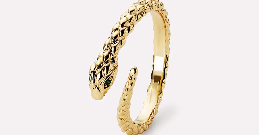 Gold Snake Ring | Ana Luisa