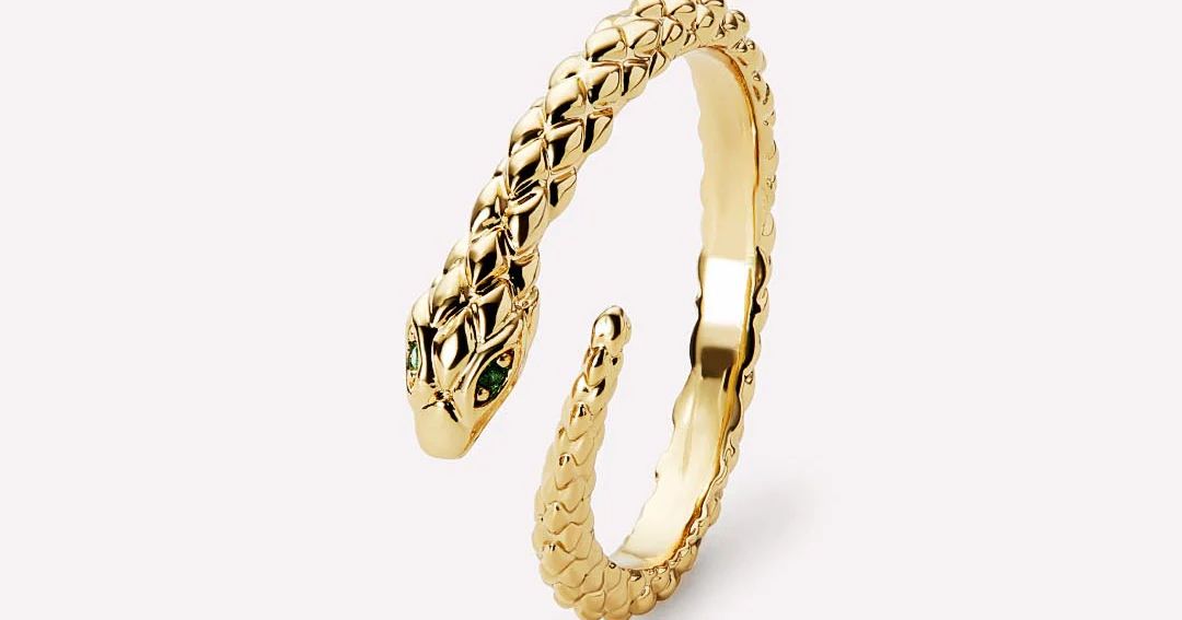 Gold Snake Ring | Ana Luisa
