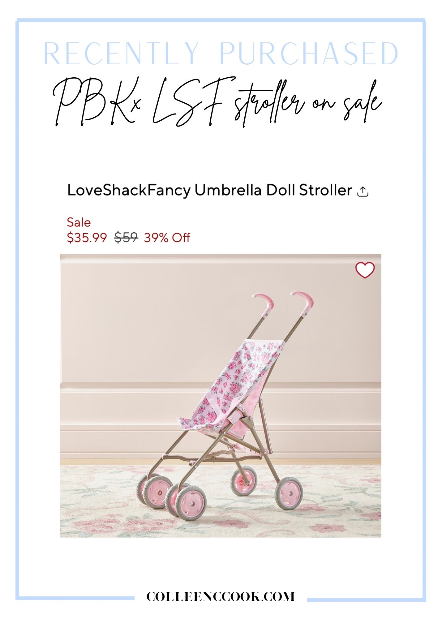Best baby doll stroller love shack fancy pottery barn kids collab sale