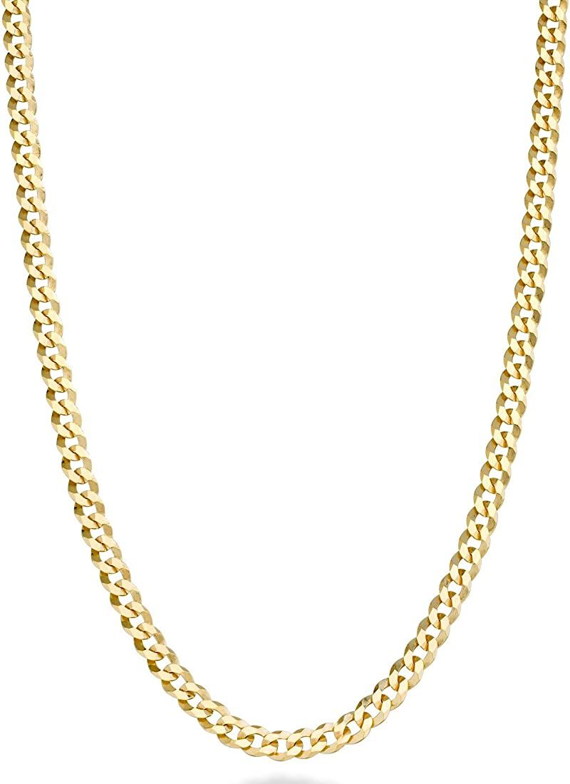 Miabella Solid 18k Gold Chain Necklace | Amazon (US)