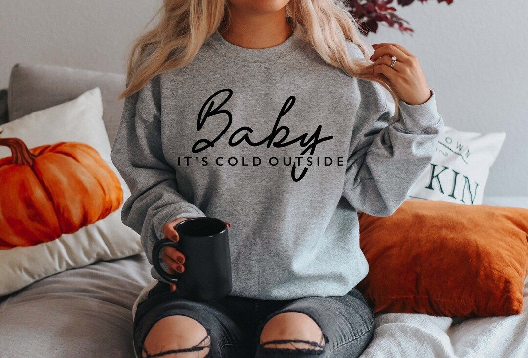 Baby It's Cold Outside Sweatshirt Family Christmas - Etsy | Etsy (US)