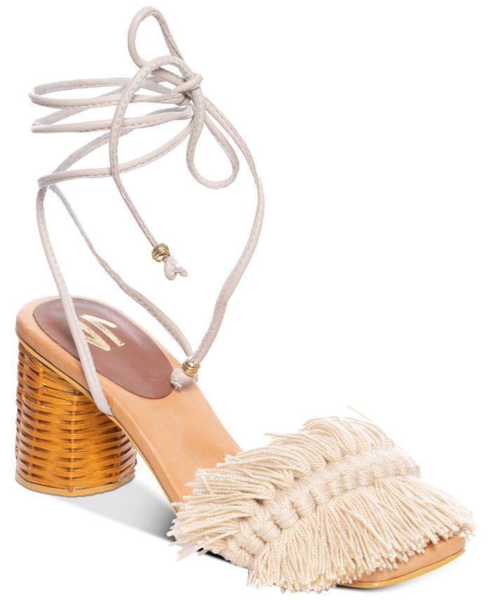 Silvia Cobos Women's Canasto Fringe Lace-Up Dress Sandals & Reviews - Sandals - Shoes - Macy's | Macys (US)
