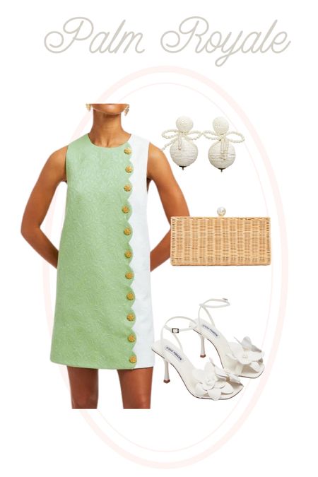 Palm Royale style. Spring outfit. Mini shift dress. Vacation outfit. 
.
.
.
.
… 

#LTKparties #LTKtravel #LTKstyletip