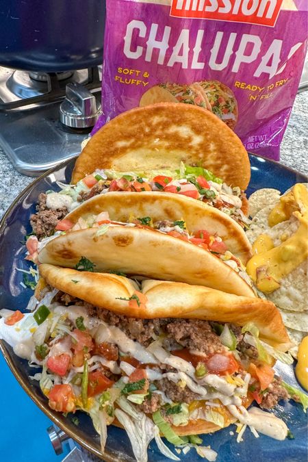Mission Foods has their NEW Chalupa FLOUR TORTILLAS. Omg delicious. You can have these shells delivered to your door steps. #Chalupas #FlourTortillas #Foodie #homecook #newproducts #tacoTuesday 