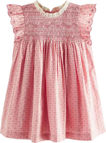 Kids' Smocked Bodice Floral Cotton Dress | Nordstrom