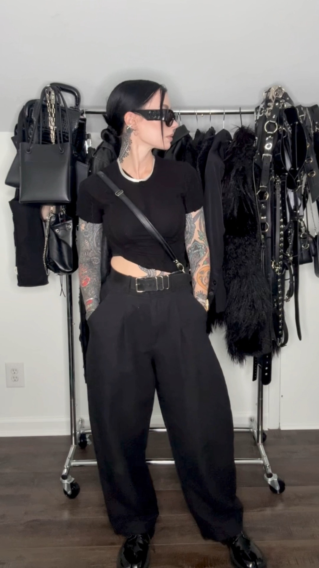 Casual Goth 
These are literally the pants I hunted for for YEARS. They’re $$ but I’ve had them 3 years now and they’re truly a classic.
Vegan tabis from Raboesy + Belt from Baby Turns Blue

#LTKShoeCrush #LTKWorkwear #LTKStyleTip