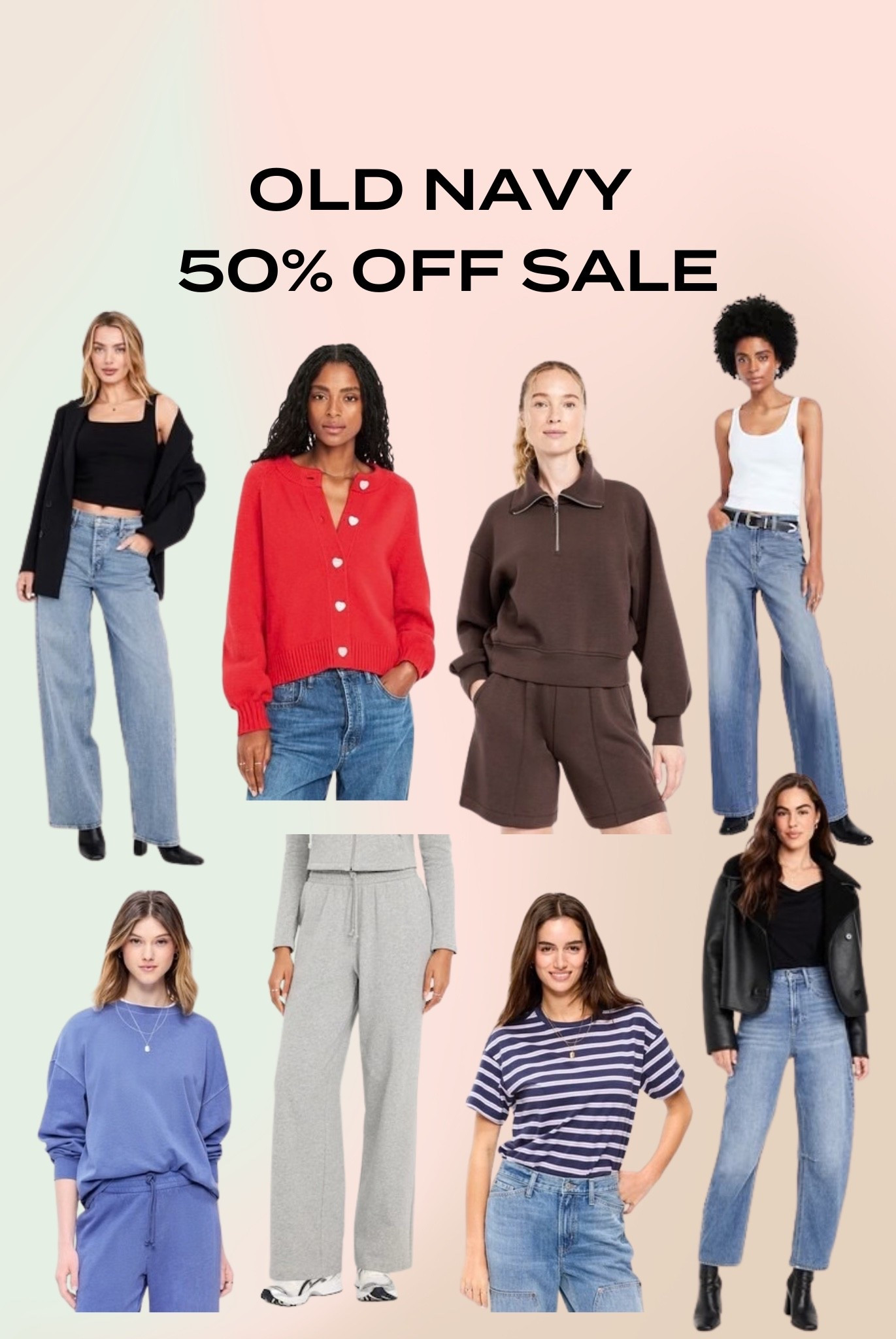50% off old navy sale!!! 😱

#LTKSaleAlert #LTKootd #LTKgrwm