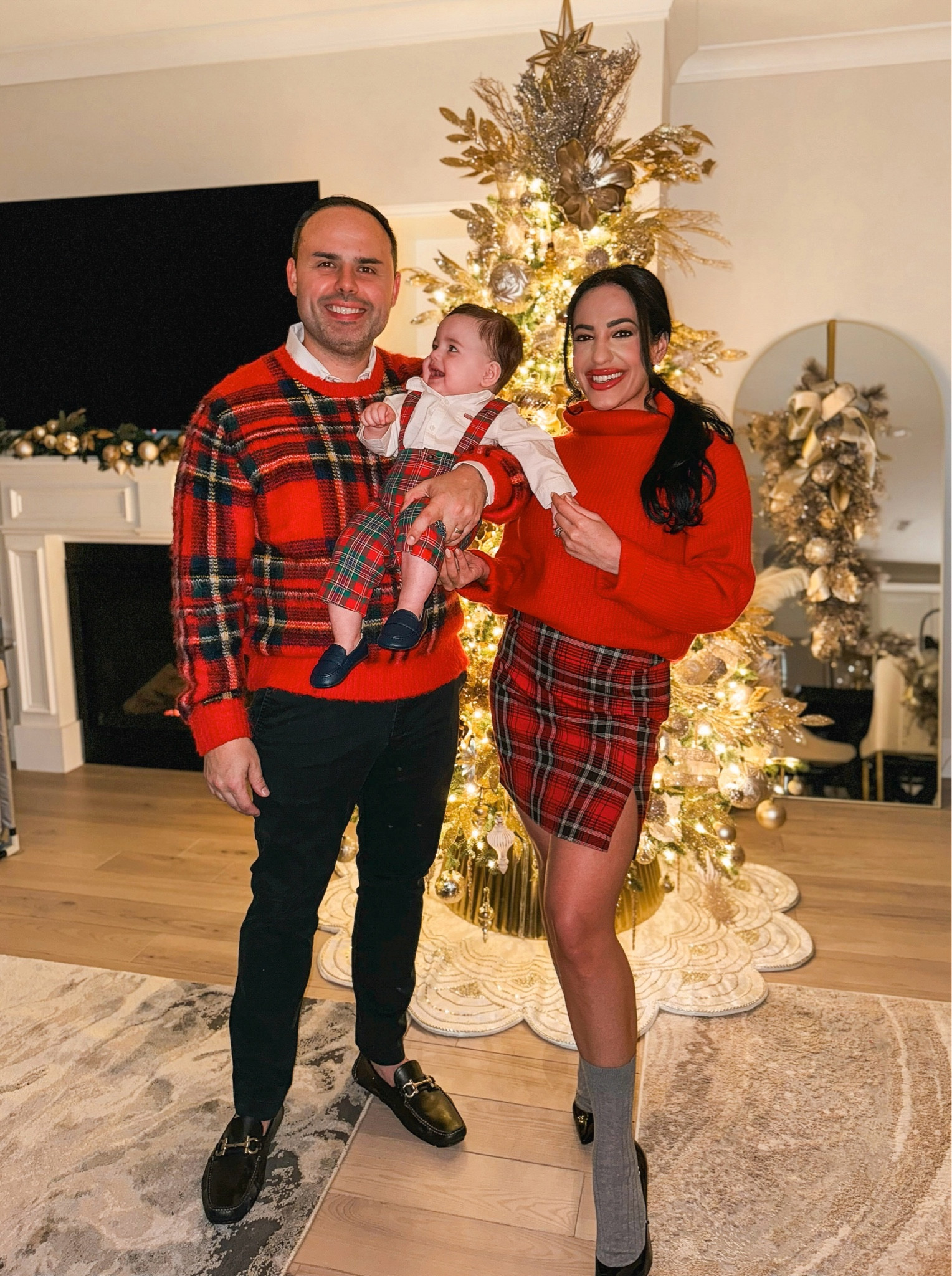 Matching family in red plaid prints for Christmas ♥️🤩

Can’t link my husband’s RL sweater on here, but it’s directly sold on the Ralph Lauren website called Plaid Wool-Blend Sweater in red combo ❣️ + paired with black chinos (& my YSL pumps) that are older, so I linked similar styles! 🫶🏼

#LTKFamily #LTKHoliday #LTKBaby