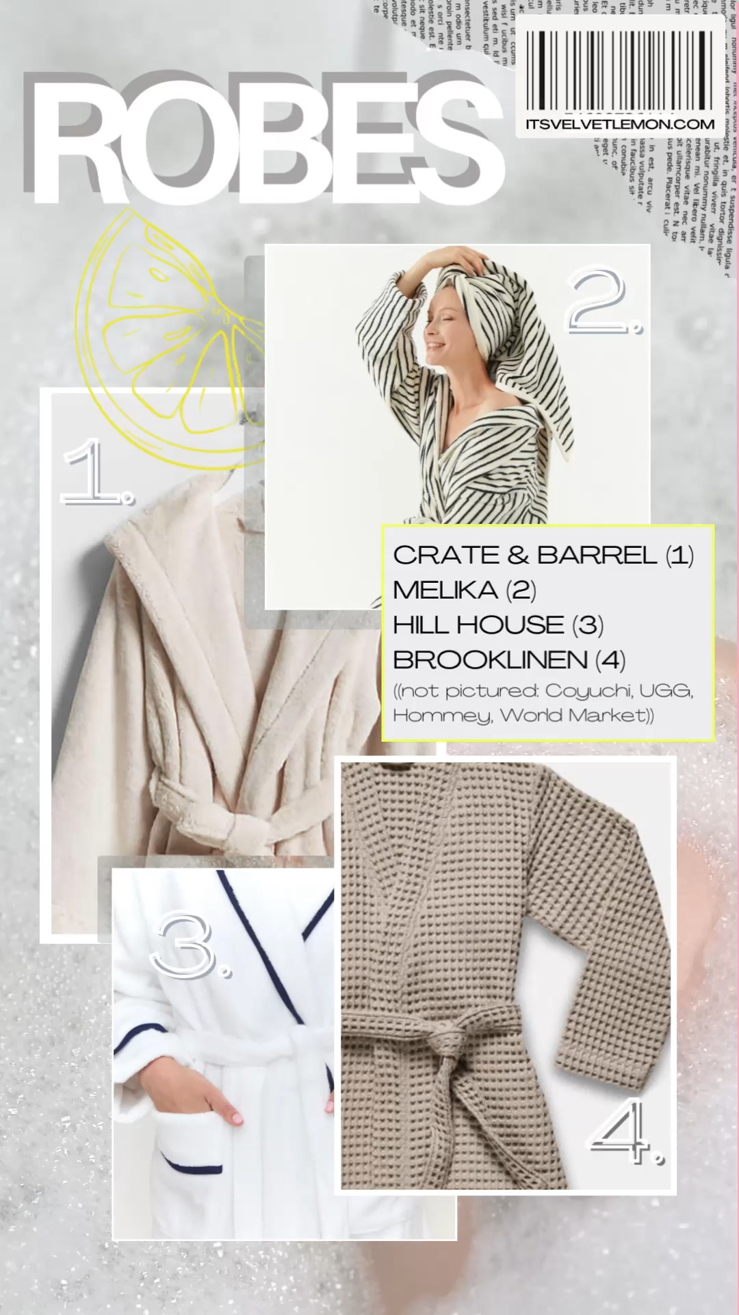 BEST IDEAS IN THE BATHTUB • Robes #giftguide

#LTKGiftGuide #LTKHoliday