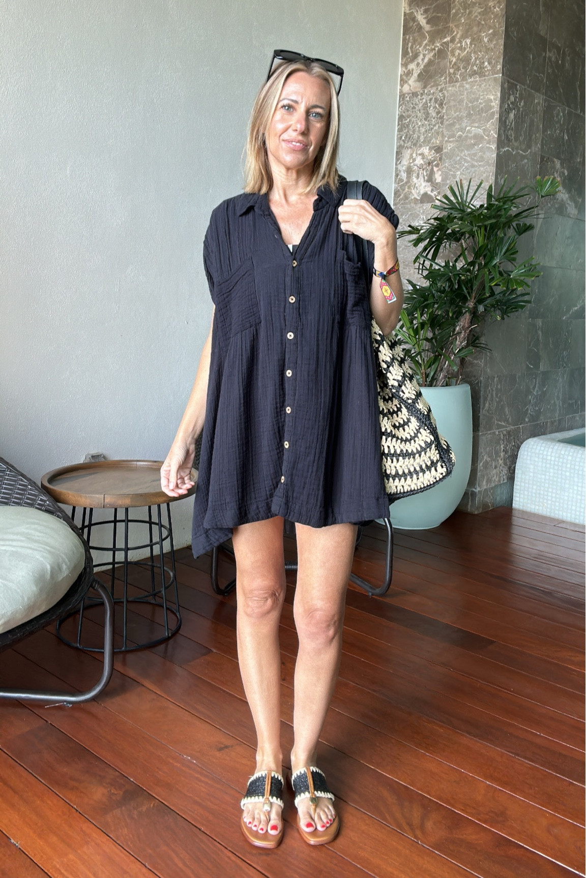 Todays beach vacation outfit 
Swimsuit cover up size xs
Swimsuit size xs


#LTKswim #LTKsalealert #LTKfindsunder50