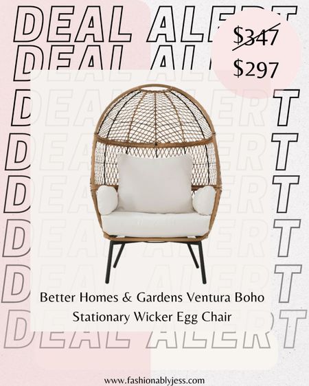 Loving this super cute wicker egg chair! Perfect for your patio or backyard! Great for the summer time! 
#patiofurniture #backyardfurniture #homefinds #homedeals

#LTKsalealert #LTKFind #LTKhome