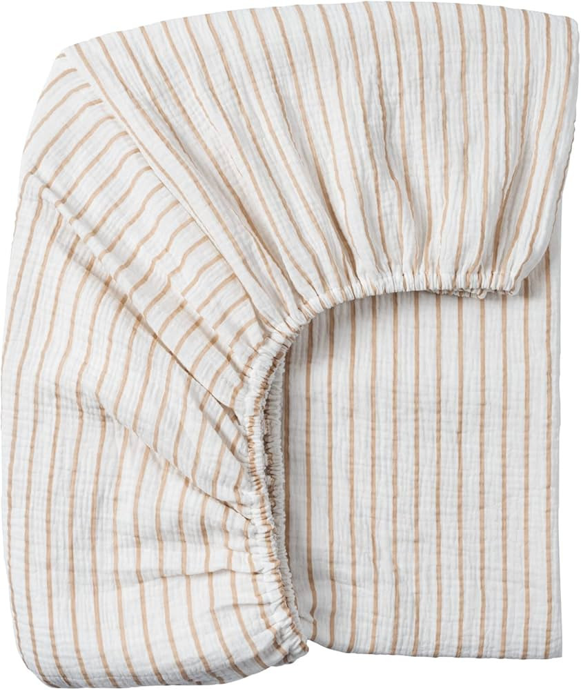 Meracorallo Muslin Fitted Crib Sheet, Soft and Breathable Baby Crib Sheet for Standard Crib and T... | Amazon (US)