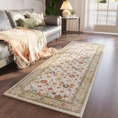 Runner Rug Hallway Runner Rug Washable Kitchen Runner Rugs With Rubber Backing 2'6''X8' 100% Polyester Vintage Rug,Colorful | Wayfair North America