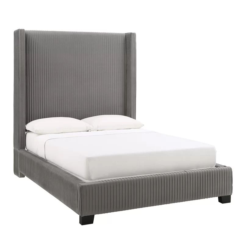 Solon Upholstered Wingback Bed | Wayfair North America