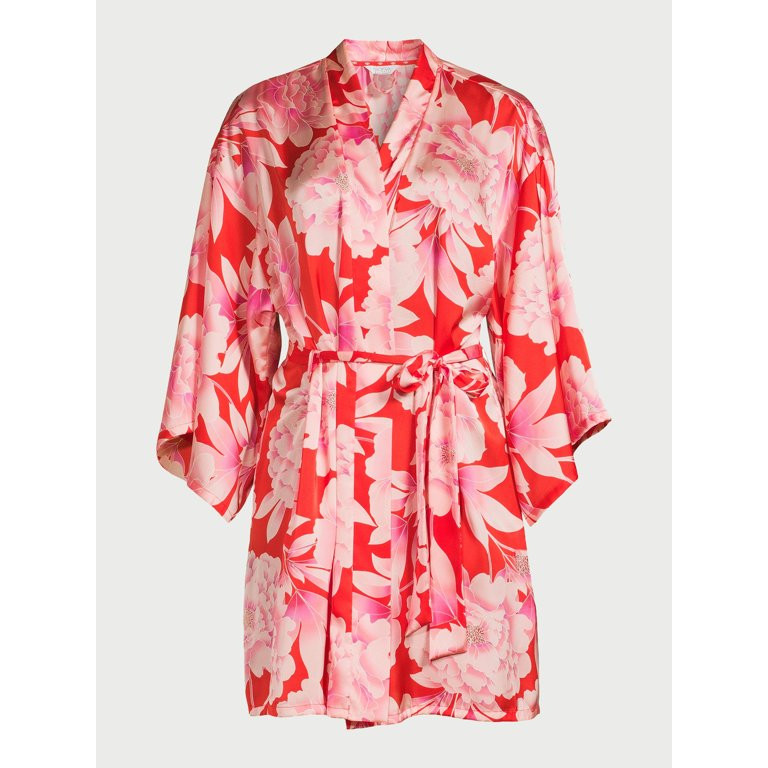 Sofia Vergara Women’s Satin Robe, Women’s, Sizes S/M-2X/3X | Walmart (US)