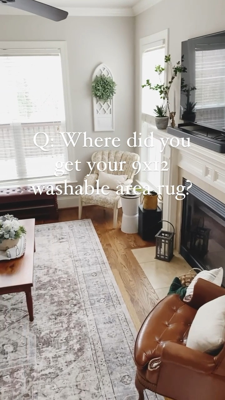 Q: Where did you get your washable area rug? 
 
I’m happy to answer this one because I get this question a lot! 

A: I got it on Amazon and I love it! It’s soft, and is holding up great! 

🚨 As a bonus… today this washable 9x12 area rug is for sale on Amazon! It’s 19% off + there is a $20 off coupon! 🚨 

#LTKhome #LTKSpringSale #LTKsalealert