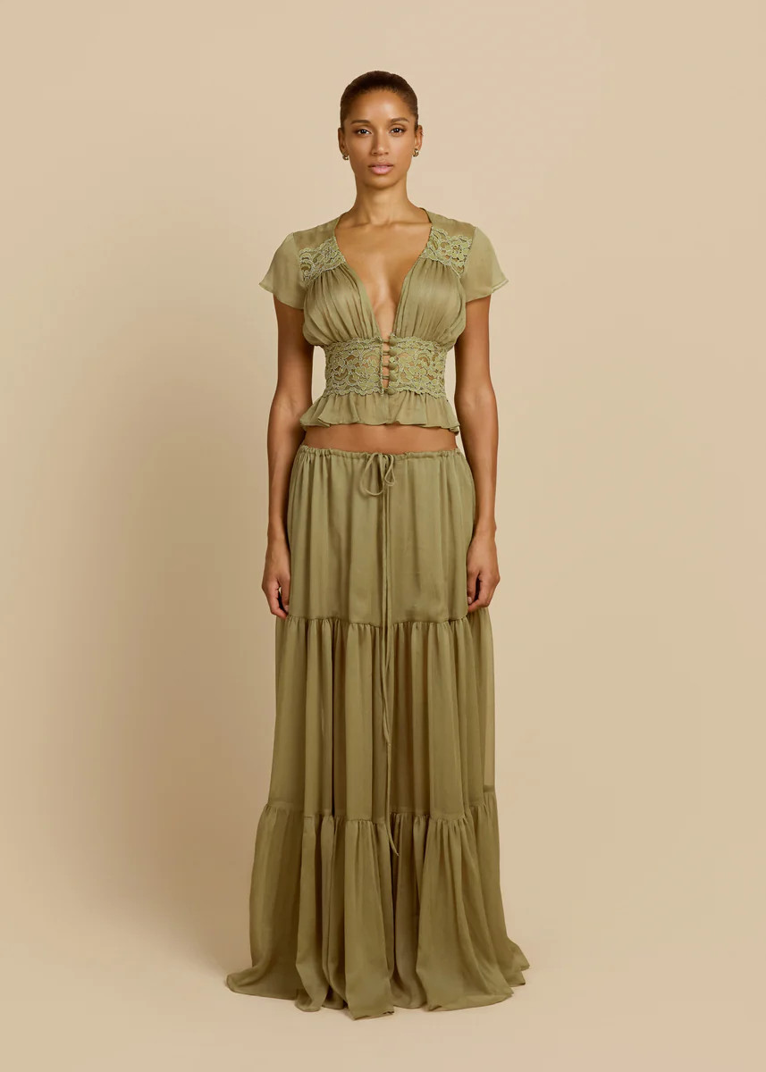 SABRINA SKIRT PISTACHIO | ARCINA ORI