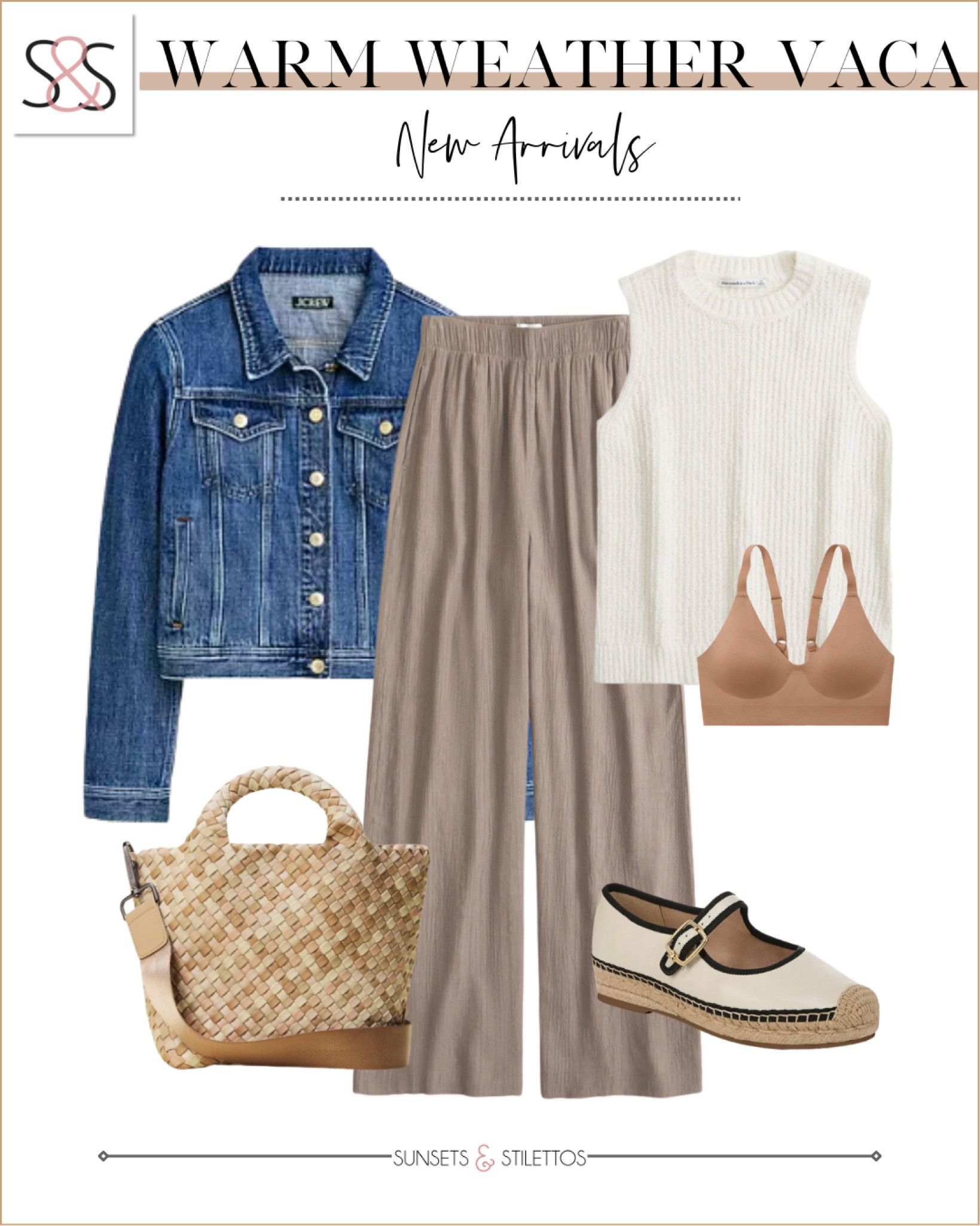 These wide leg pants with a vest and a denim jean jacket are great for Spring! Also loving these amazing shoes - even for work

#LTKOver40 #LTKWorkwear #LTKStyleTip