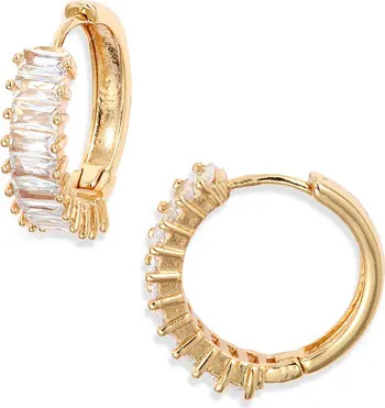 Child of Wild Antoinette Cubic Zirconia Huggie Hoop Earrings | Nordstrom | Nordstrom