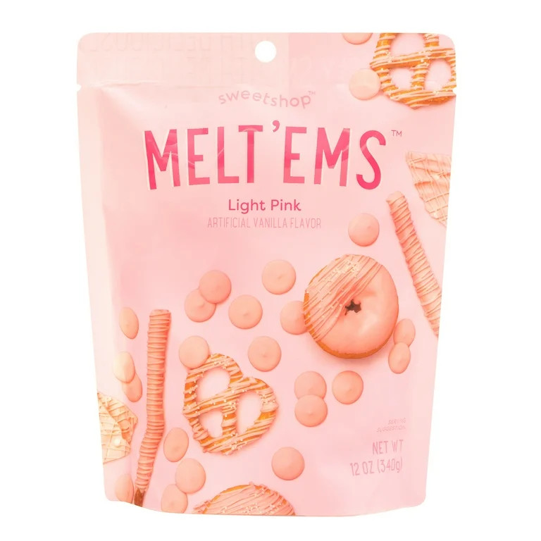 Sweetshop Melt'ems Light Pink Melting Candy, 12oz | Walmart (US)
