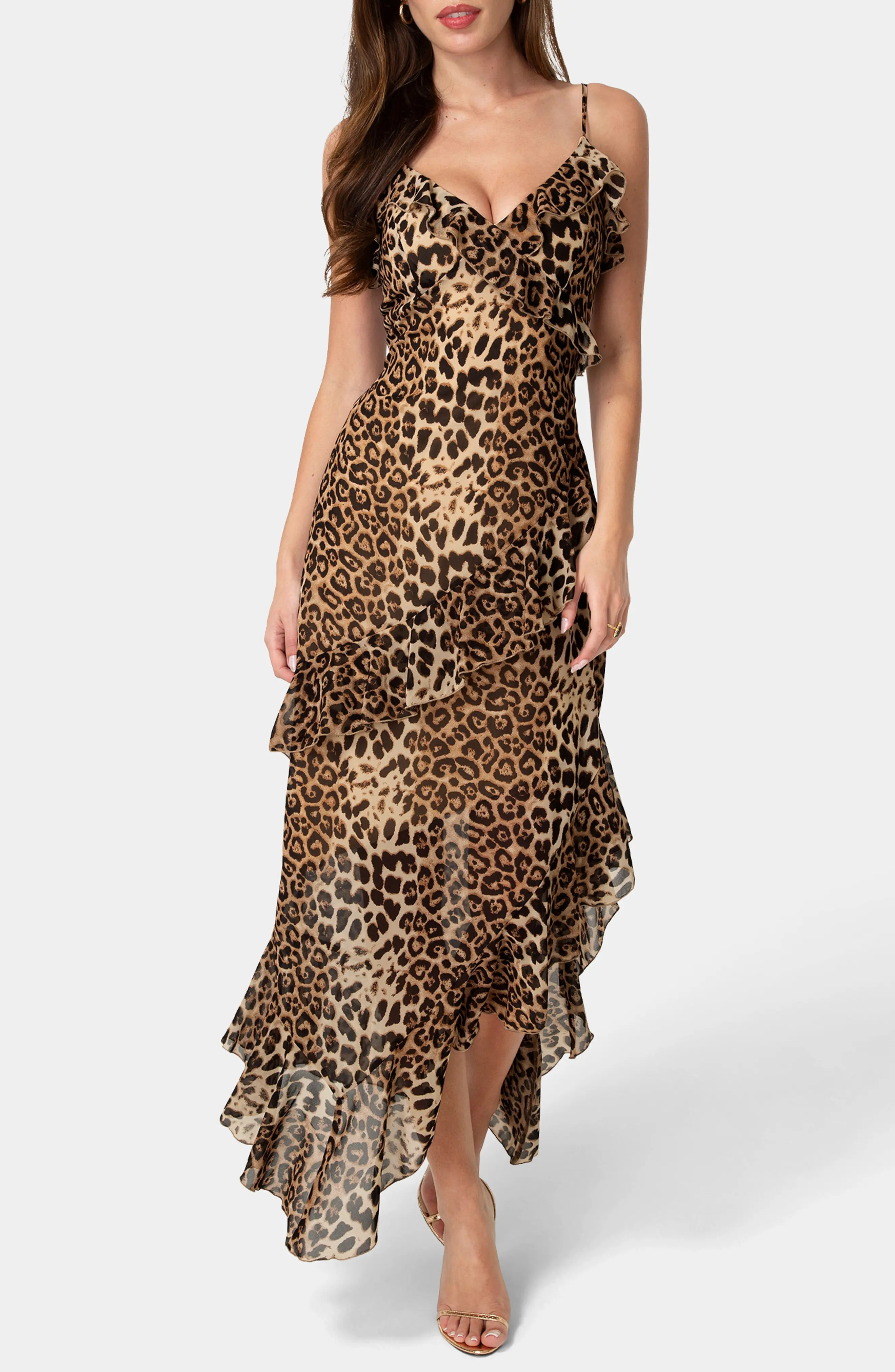 Ruffle Chiffon Maxi Dress (Women) | Nordstromrack | Nordstrom Rack