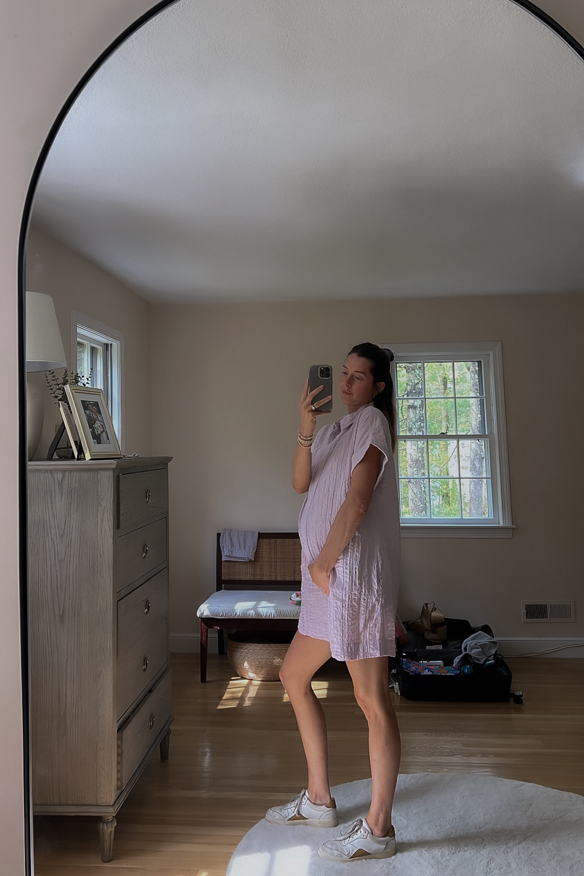 light + cozy dress to throw on for the day ☀️ pregnant or not! 🫶🏻 #LTKmaternity #LTKbump #LTKvacationoutfit