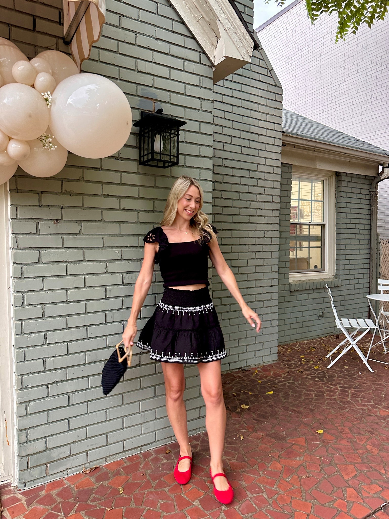 These flats fit true to size! They also come in black 😘 They are a Mary Jane style and knit material. 

#LTKShoeCrush