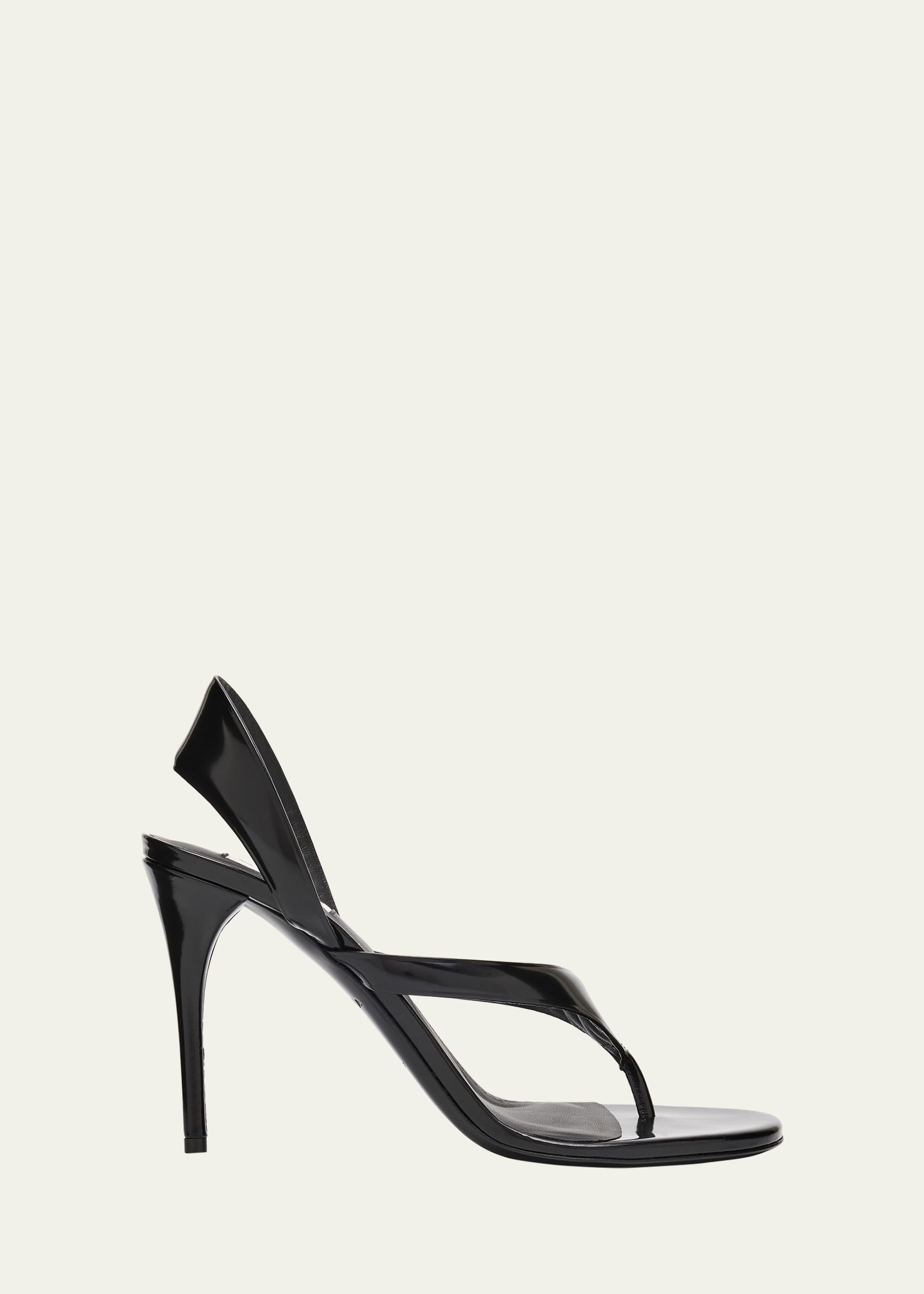 ALAIA Leather Thong Slingback Sandals | Bergdorf Goodman