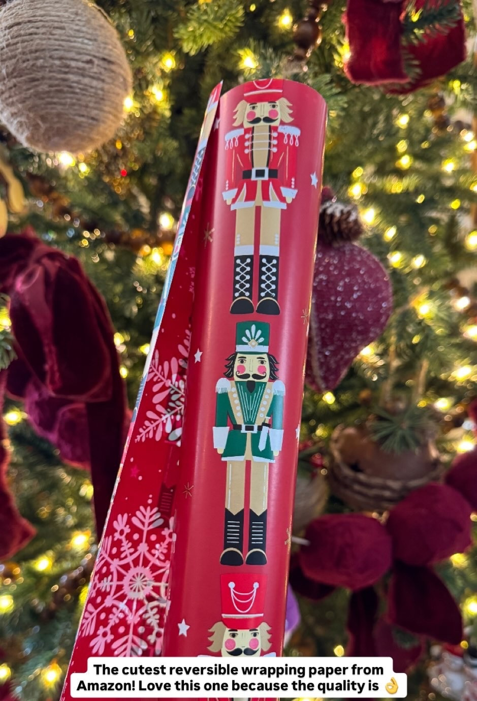 The cutest reversible wrapping paper from Amazon! Love this one because the quality is 👌

#LTKSeasonal #LTKHoliday #LTKGiftGuide