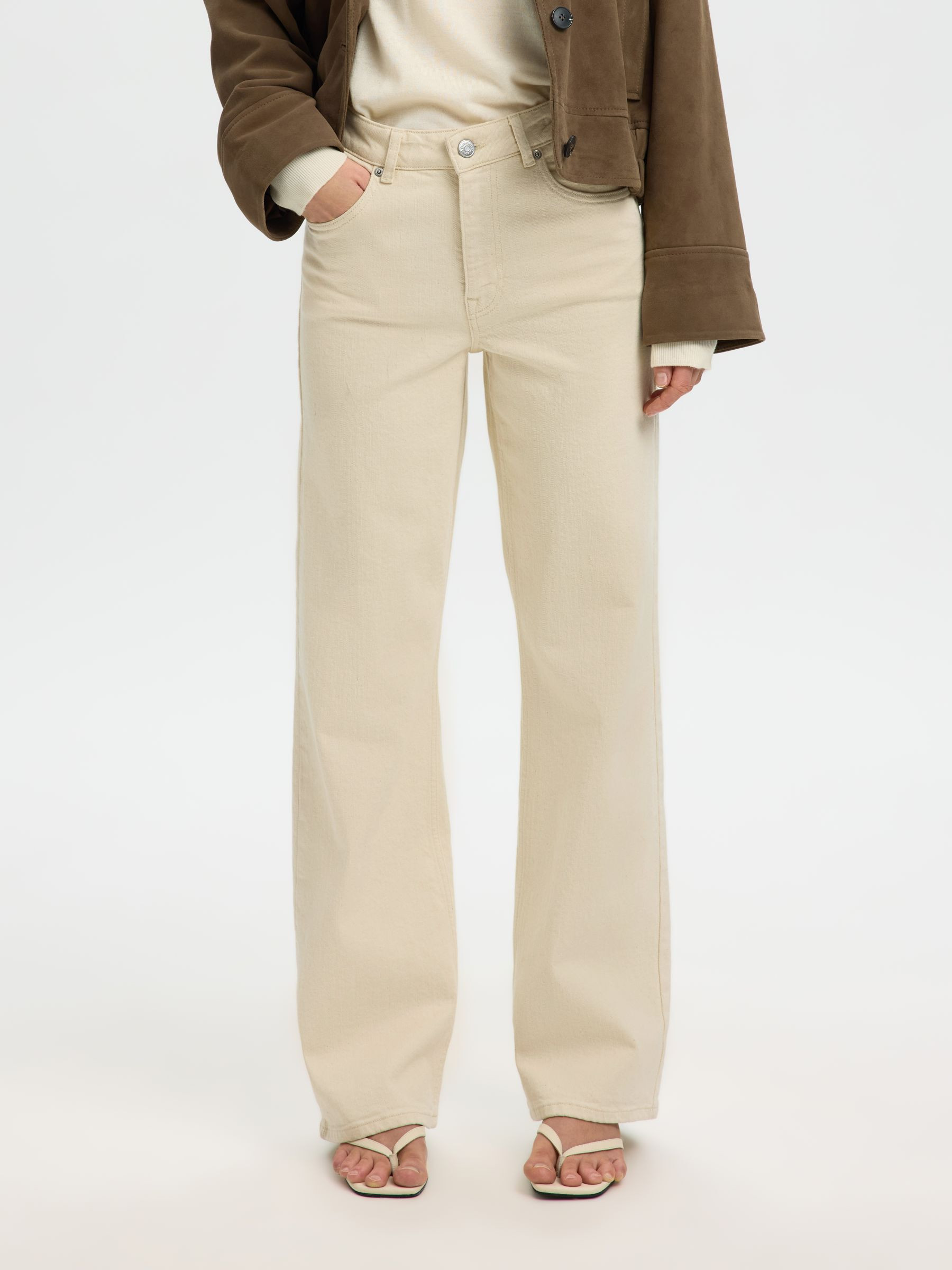 HIGH WAIST WIDE LEG JEANS£80.00 | Selected