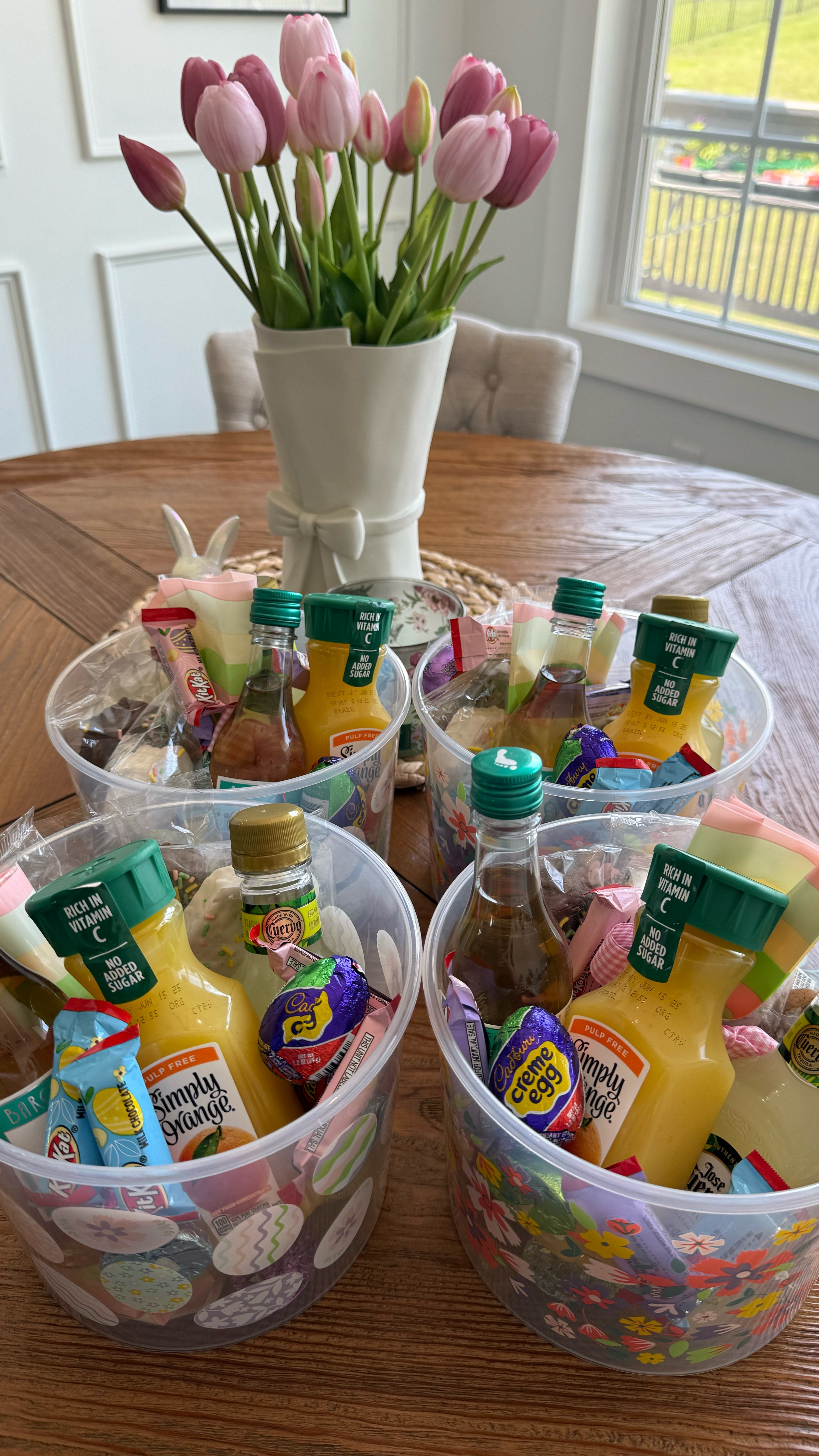 Easter baskets for neighbors, coworkers or friends! 

My tulips are in pink and light purplee

#LTKSeasonal #LTKGiftGuide