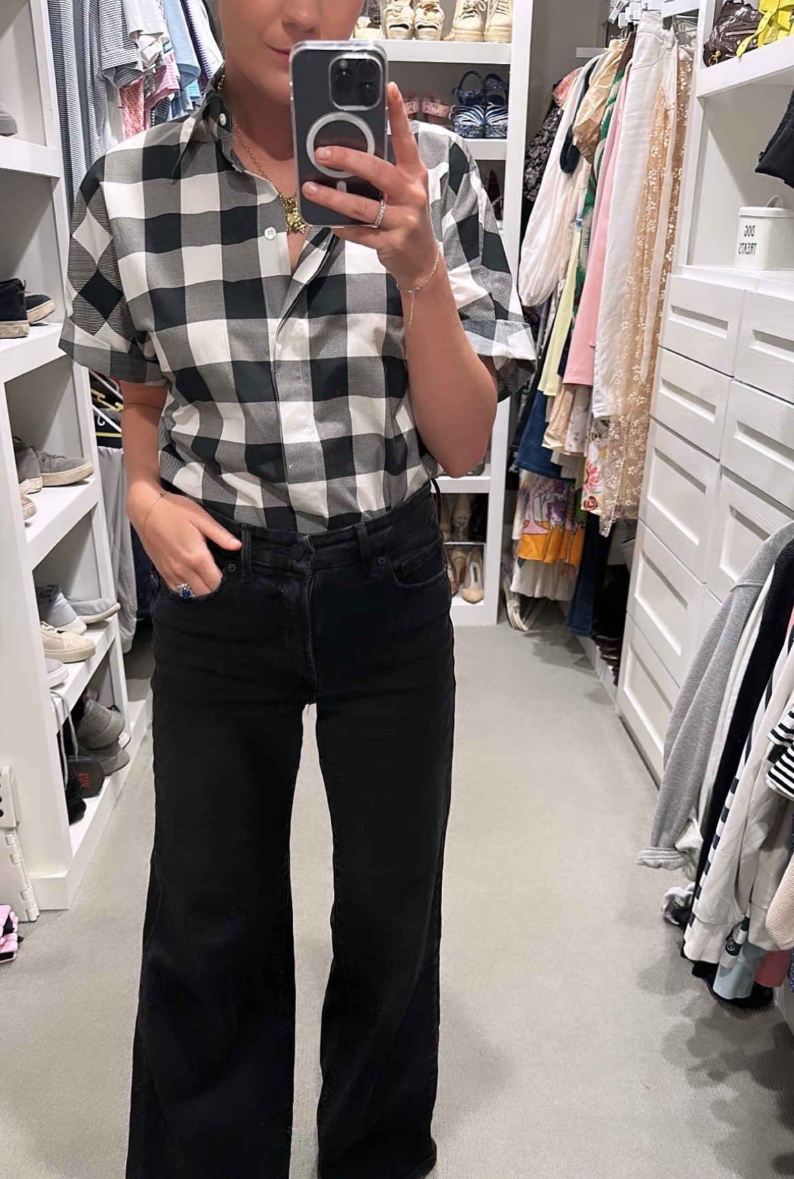 The best black jeans for people who aren’t super tall! Plus they are $60!

#LTKFind #LTKsalealert #LTKstyletip