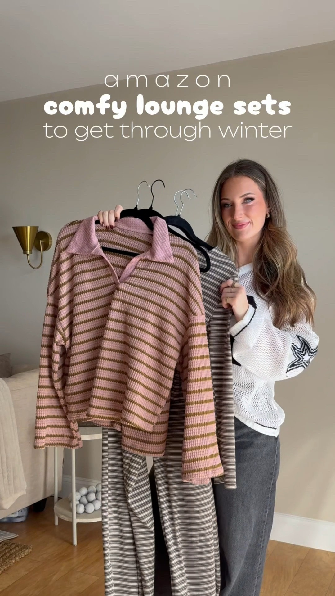 We're definitely in prime cozy set era right now & I've been rotating these two like crazy!

Both on my sf under: LOUNGEWEAR 🧸☕️☁️

I'm 5'5 wearing a size in medium these for a looser fit, but a small would have probably been great for a true to size vibe!

#amazonfashion #amazontryon #loungewearset #matchingset #winteroutfit

#LTKootd