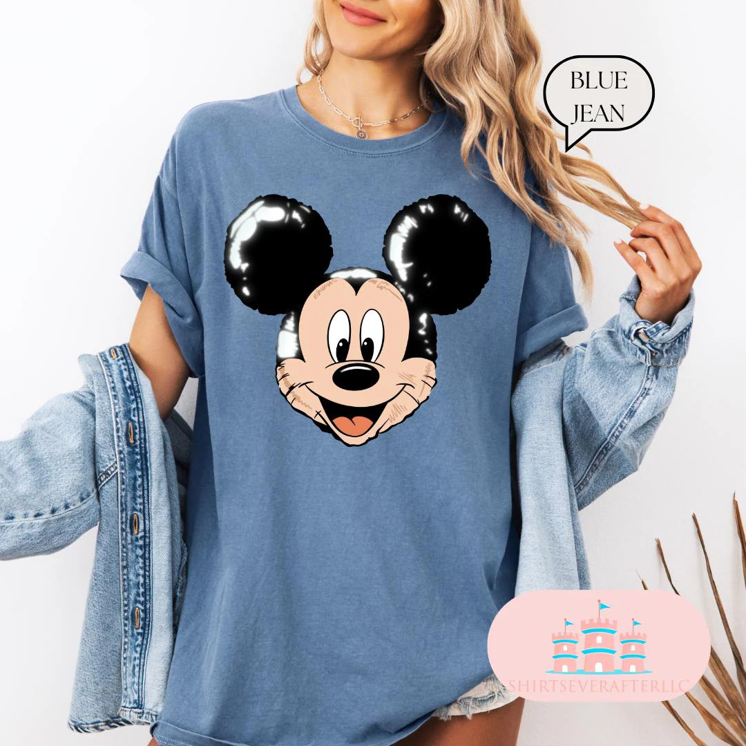 Balloon Disney Shirt, Mickey Tee Shirt, Disney Friends T-shirt, Disney Birthday Shirt, Disney Tri... | Etsy (US)
