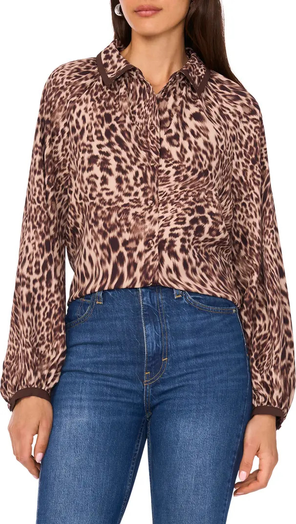 Leopard Print Button-Up Shirt | Nordstrom
