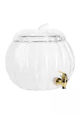 Home Essentials 2.3 Gallon Pumpkin Shaped Clear Beverage Dispenser | Belk