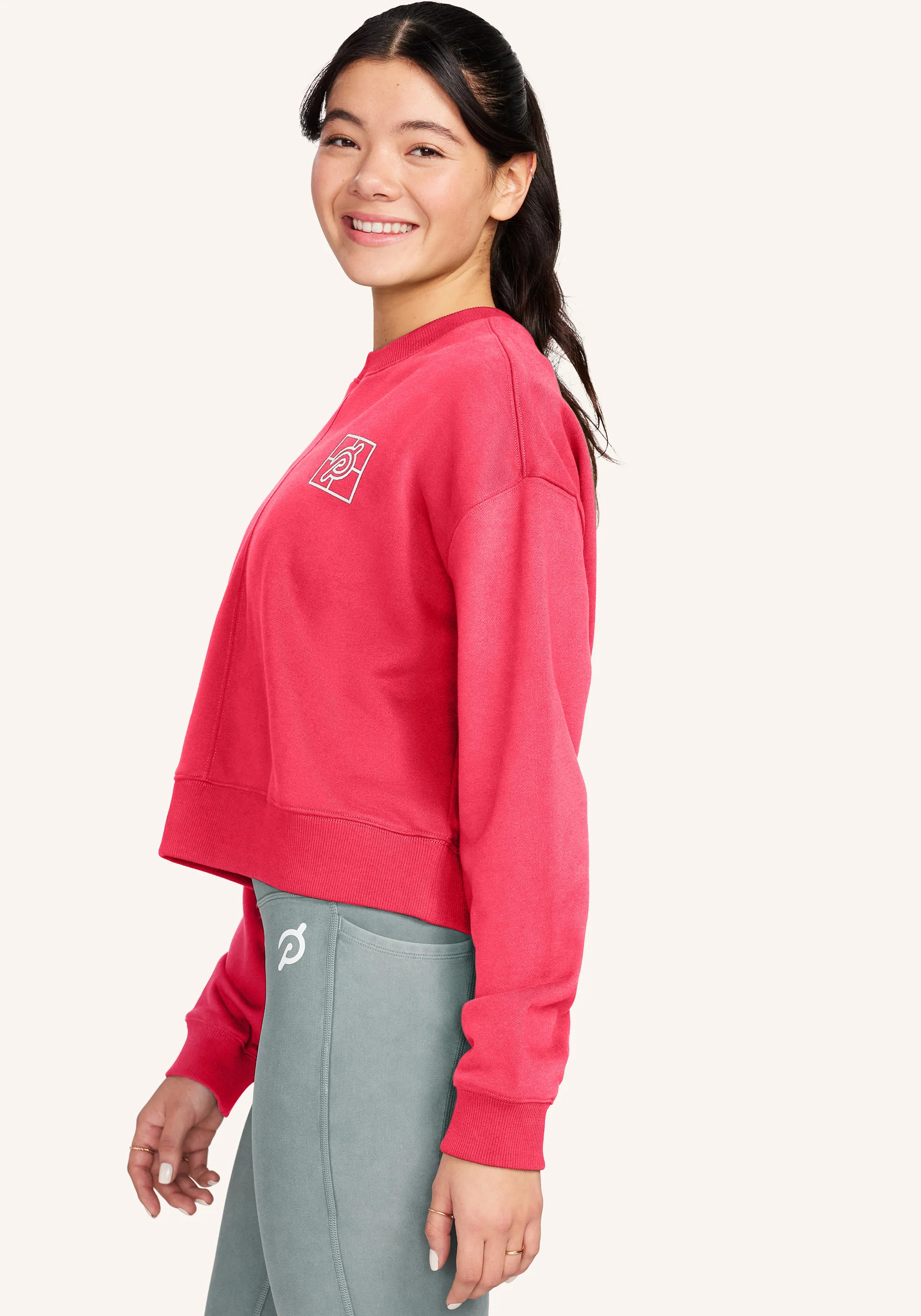Soft French Terry Crop Pullover | Peloton Apparel