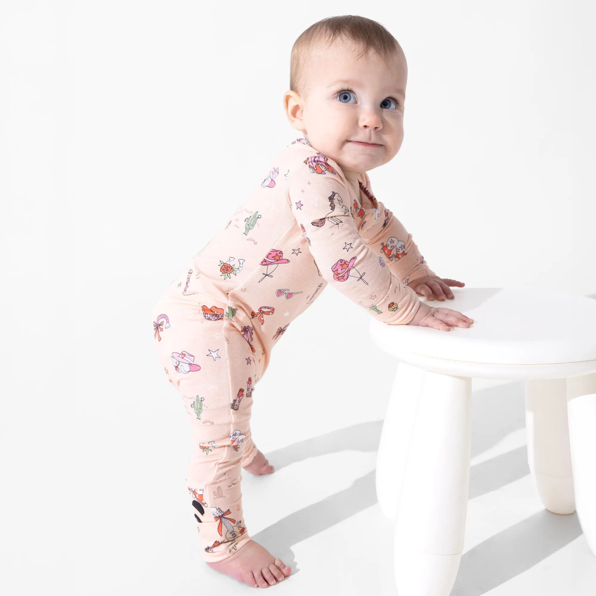 Cowgirl Bamboo Convertible Footie | Bellabu Bear