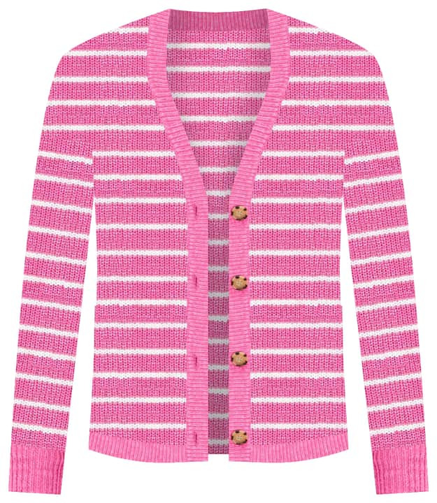 Striped Relaxed V-Neck Cardigan | LOFT