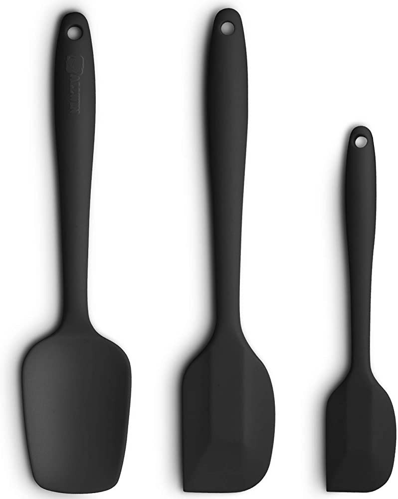 Silicone Spatula 3-piece Set, Ergonomic Handle High Heat-Resistant Spatulas, Non-stick Rubber Spa... | Amazon (US)