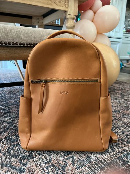 The most beautiful, high quality leather backpack - you can personalize it with your initials! Use code WILSONANNI25 during the anniversary sale for a discount  