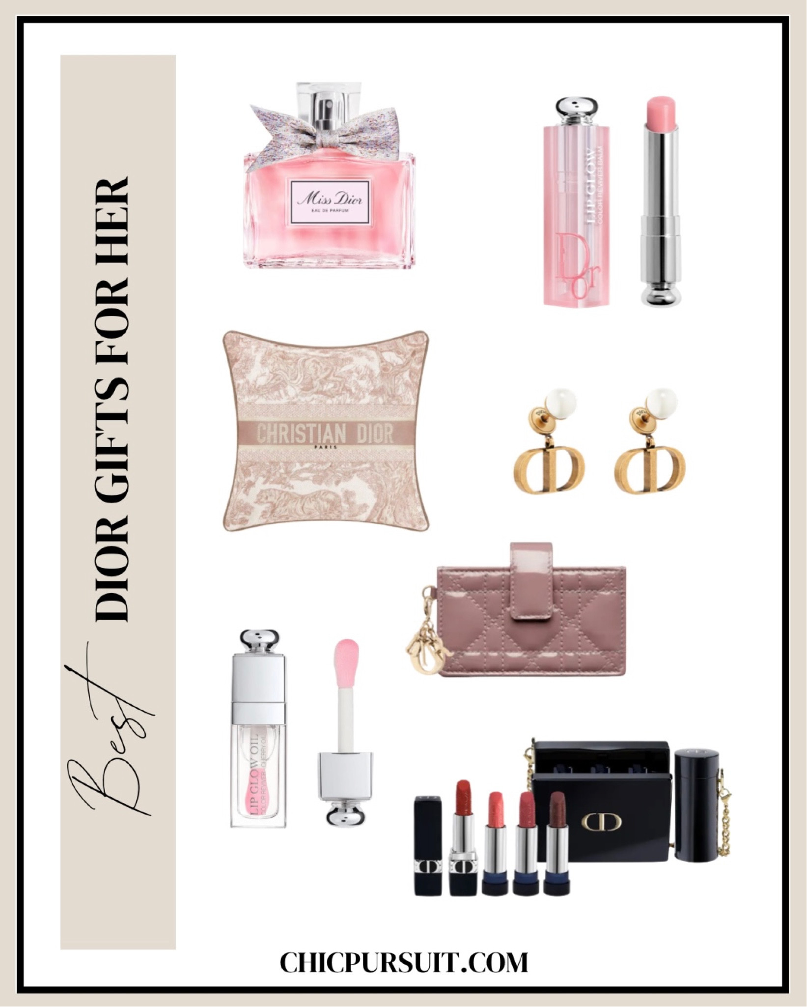 Best Dior Gifts for her, Gift Guide, Christmas Gifts, holiday season, festive, Dior Pillow, lipgloss, gift set, pillow, Miss Dior Perfume 

#LTKHoliday #LTKGiftGuide #LTKSeasonal