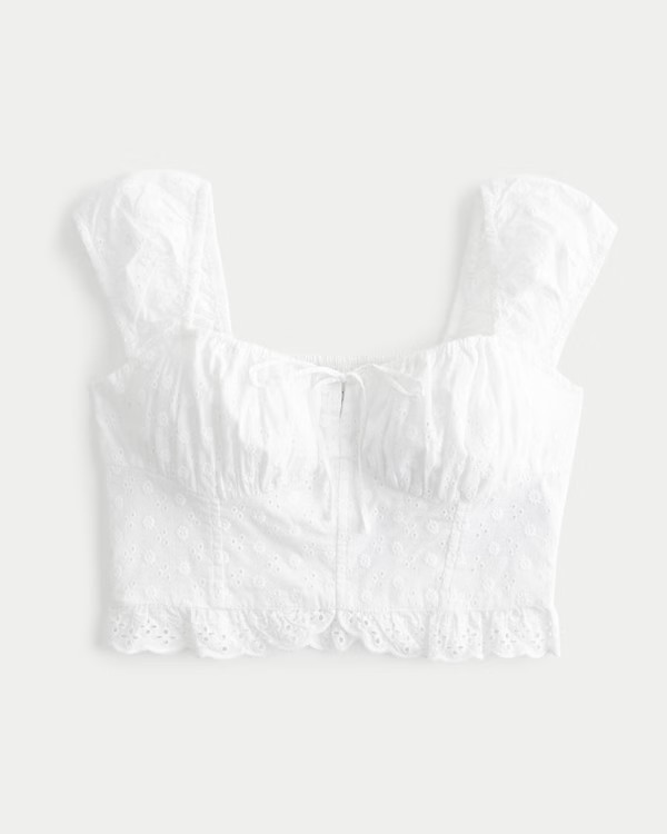 Korsett-Oberteil mit Lochdesign | Hollister (EU)