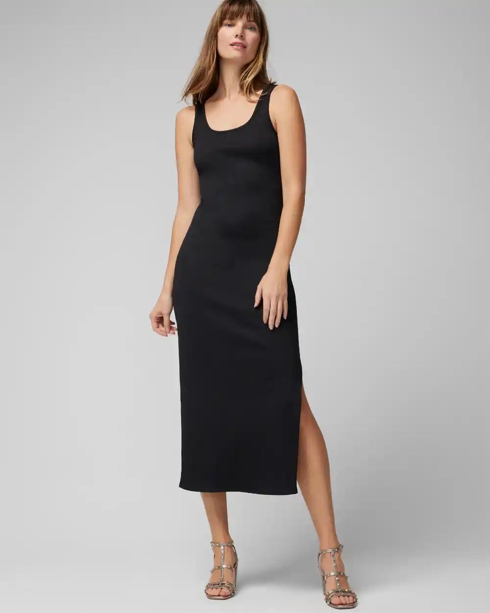 WHBM® FORME Rib Scoopneck Dress | White House Black Market