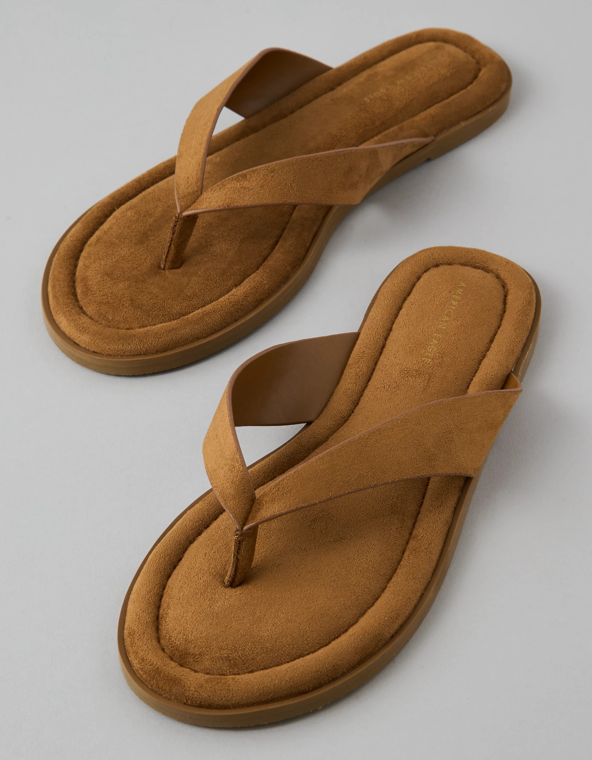 AE Faux Suede Thong Sandal | American Eagle Outfitters (US & CA)