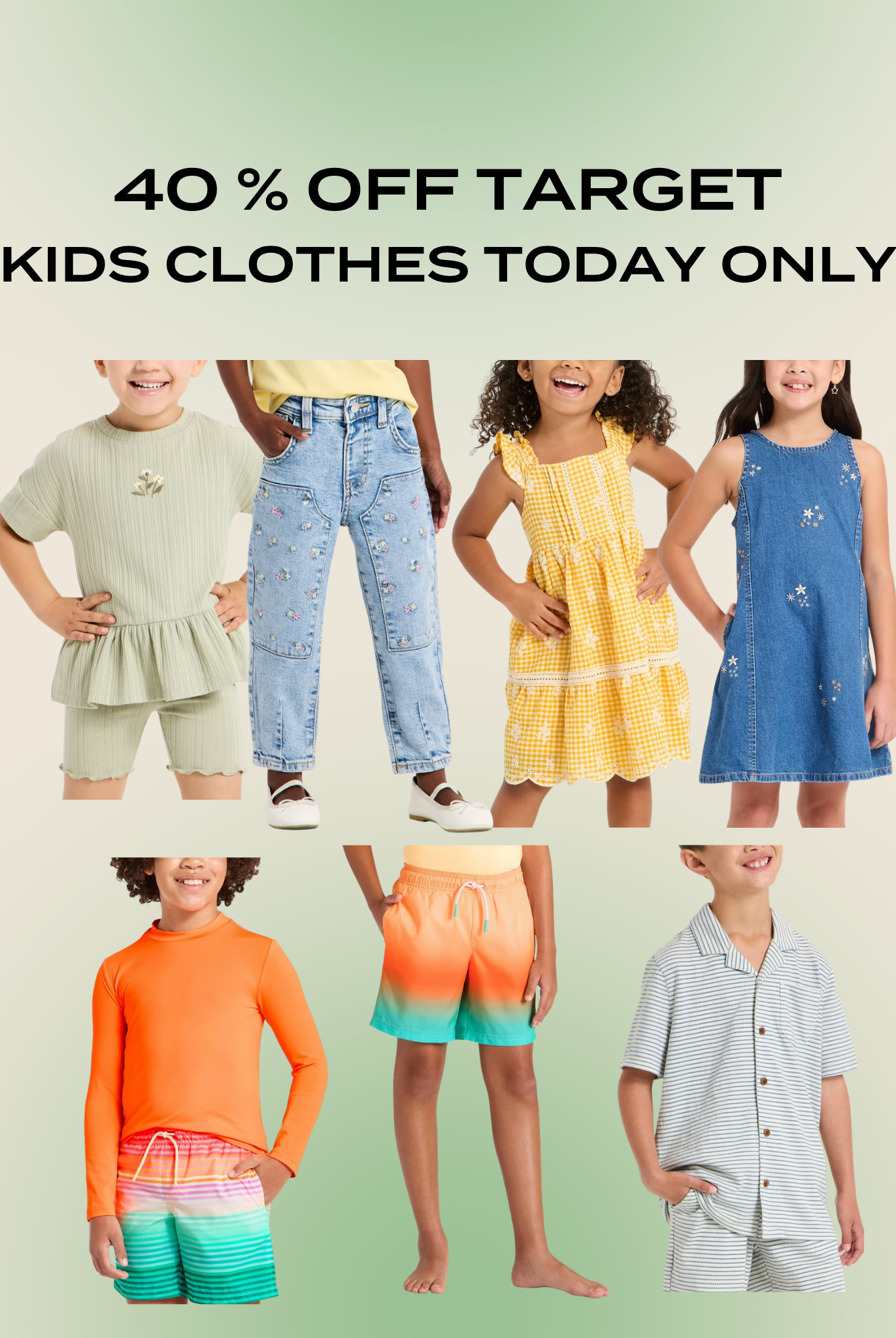 40% off Target kids clothes today only! 

 #LTKSaleAlert #LTKKids