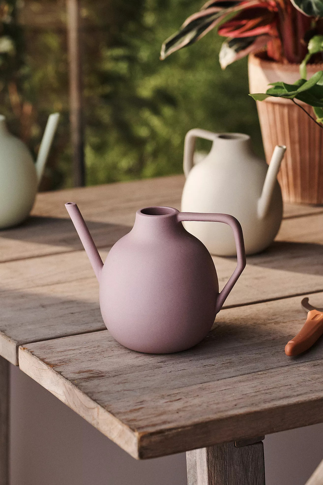 Colorful Ceramic Watering Can, Milo | Terrain
