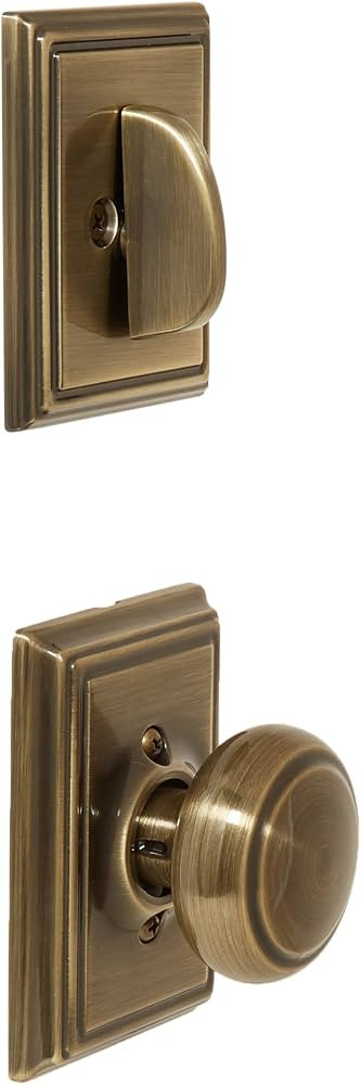 Schlage Lock Company F59AND609ADD Antique Brass Andover Interior Pack Knob Set with Single Cylind... | Amazon (US)